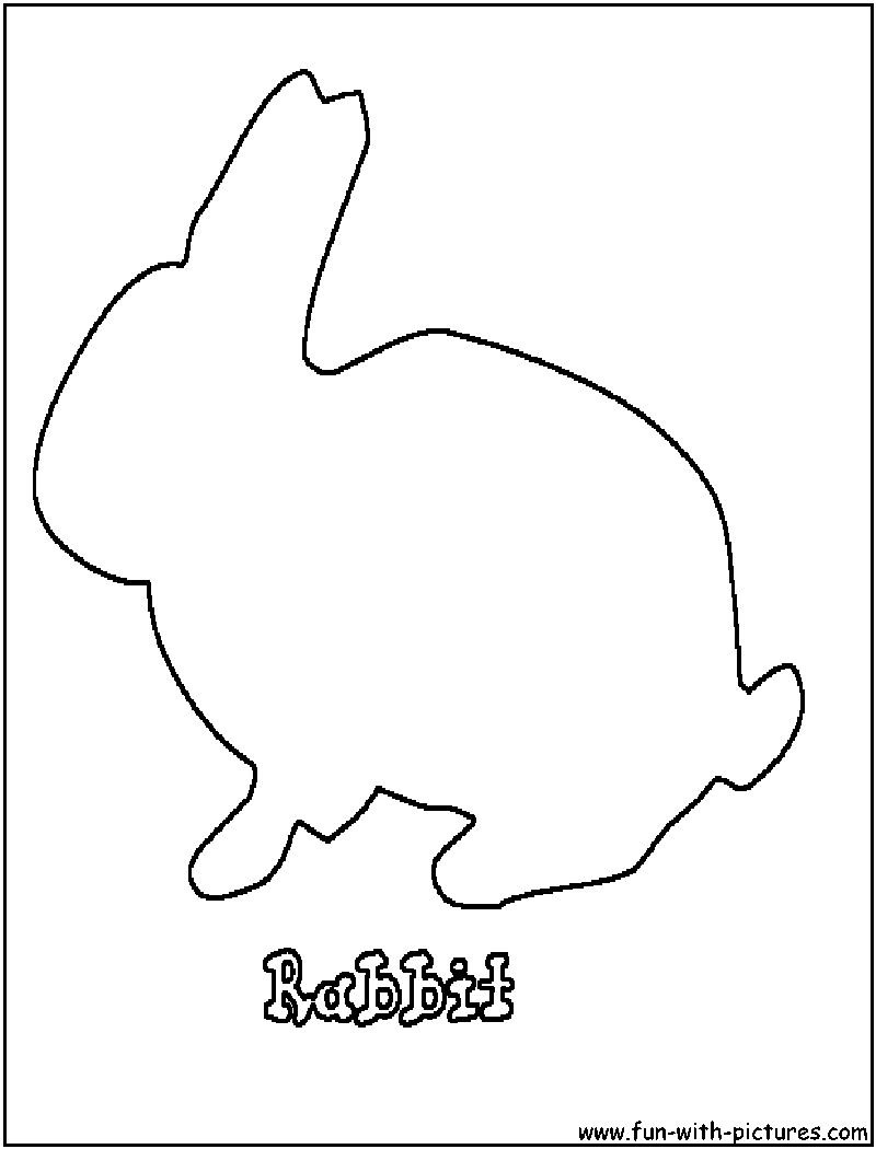 Rabbit Coloring Page 