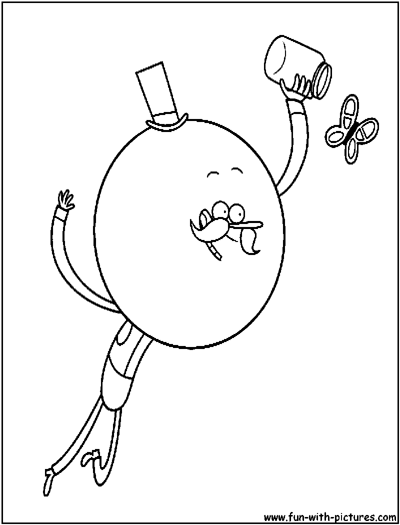 Regular Show Pops Maellard Coloring Page 