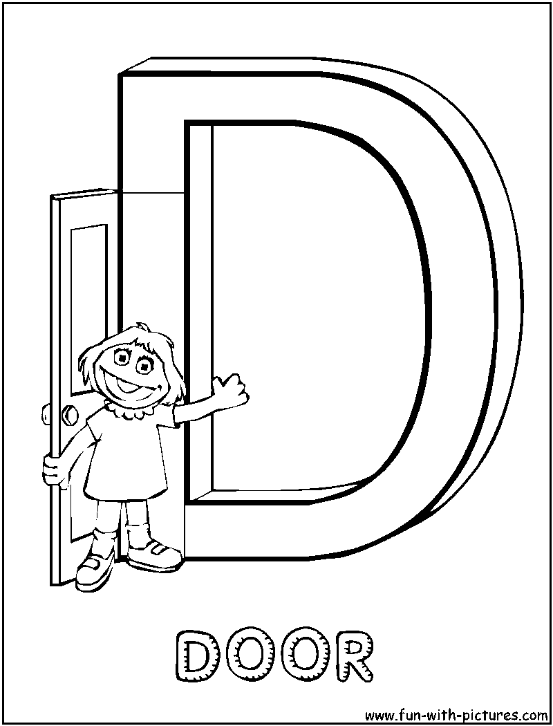 Sesamestreet D Coloring Page 