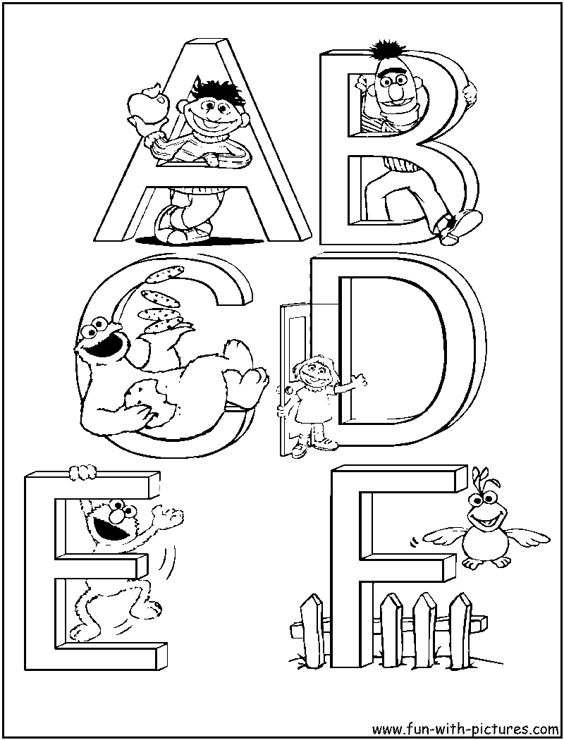 Sesamestreet_af Coloring Page 