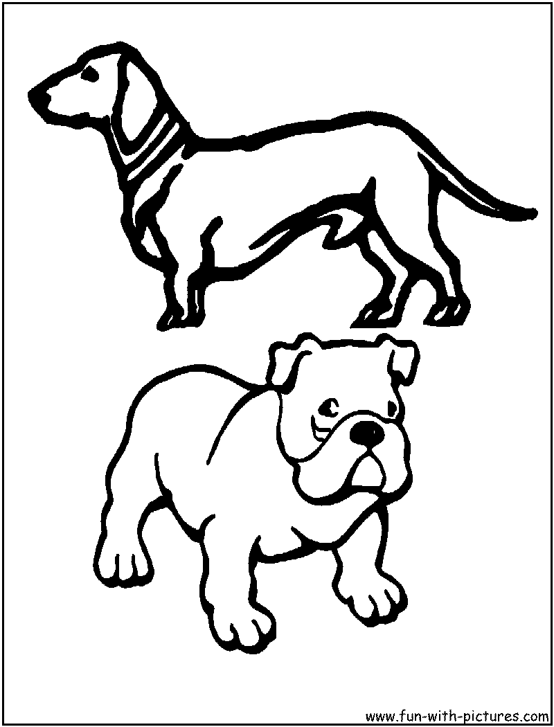 Shortdogs Coloring Page 