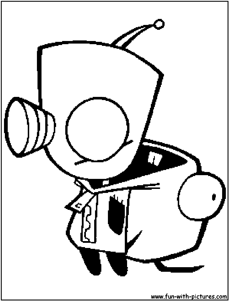 Smaller Gir Coloring Page 