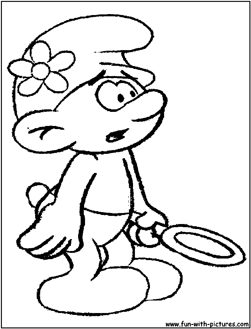 Smurf Coloring Page 