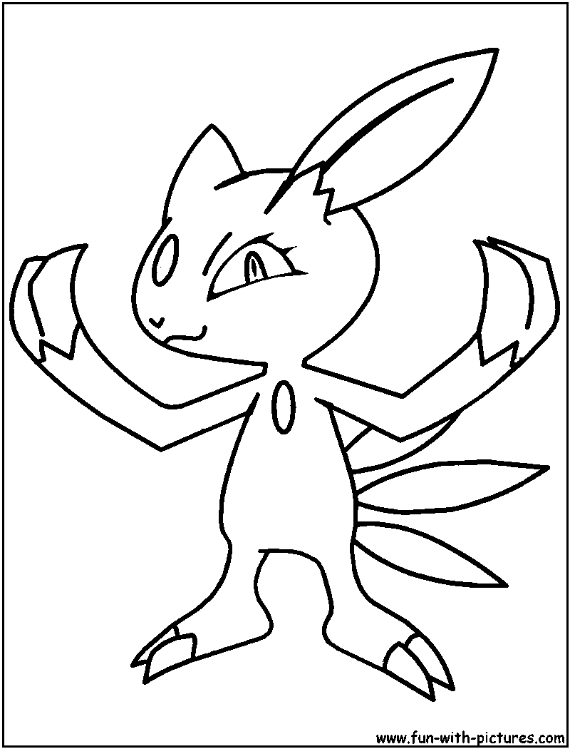 Sneasel Coloring Page 