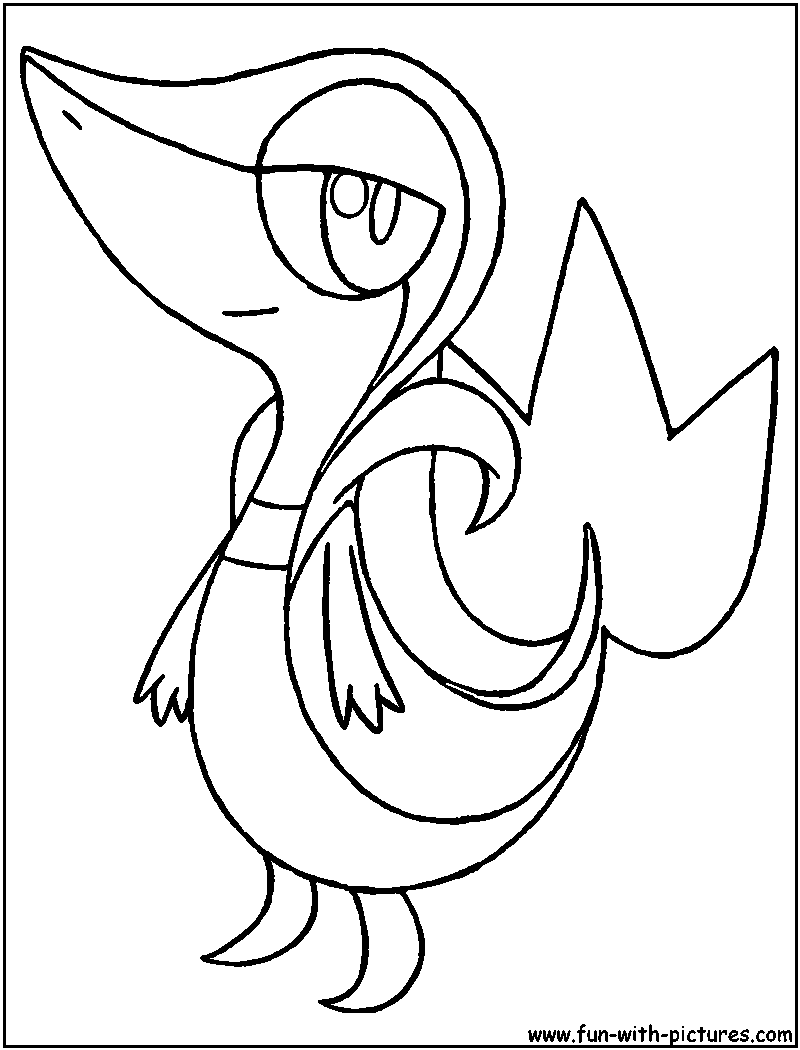 Snivy Coloring Page 