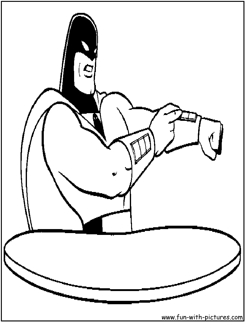 Spaceghost Coloring Page 