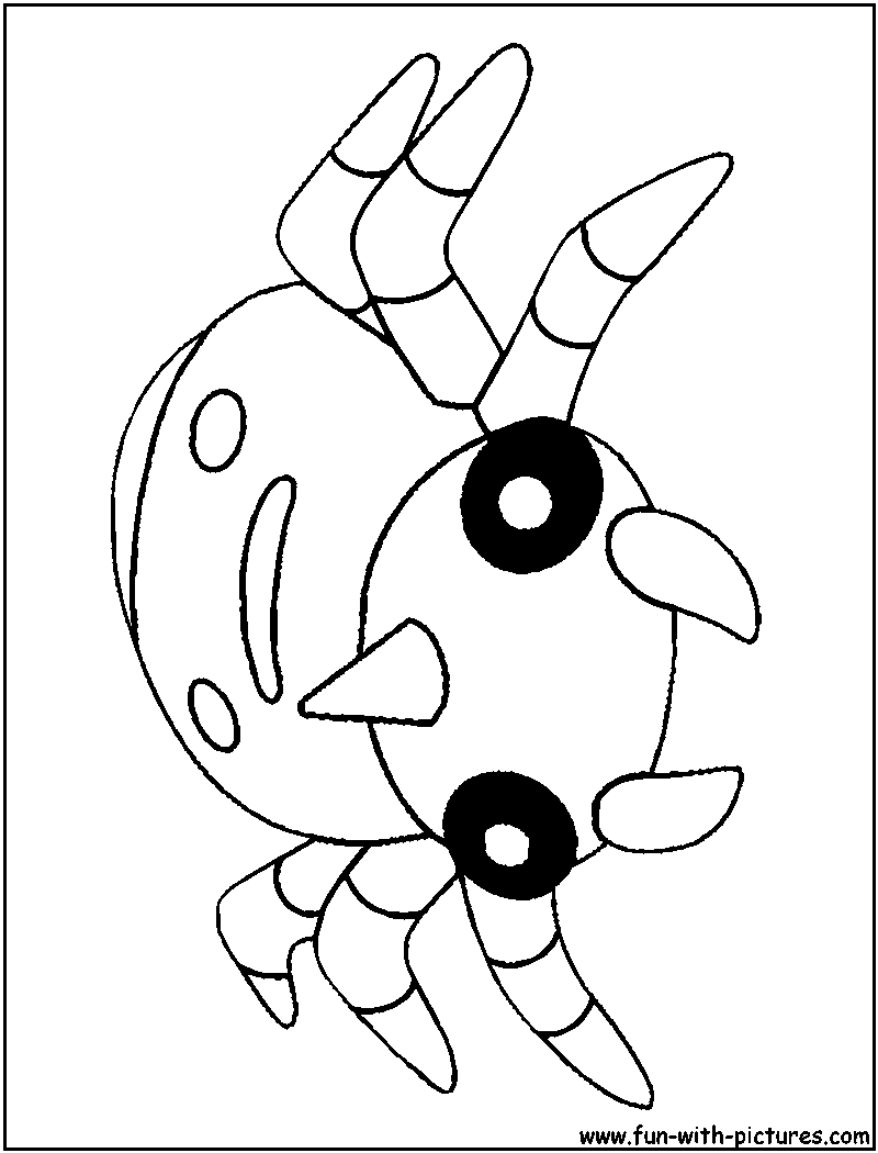 Spinarak Coloring Page 