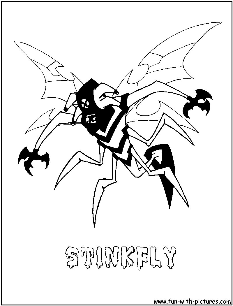 Stinkfly Coloring Page 