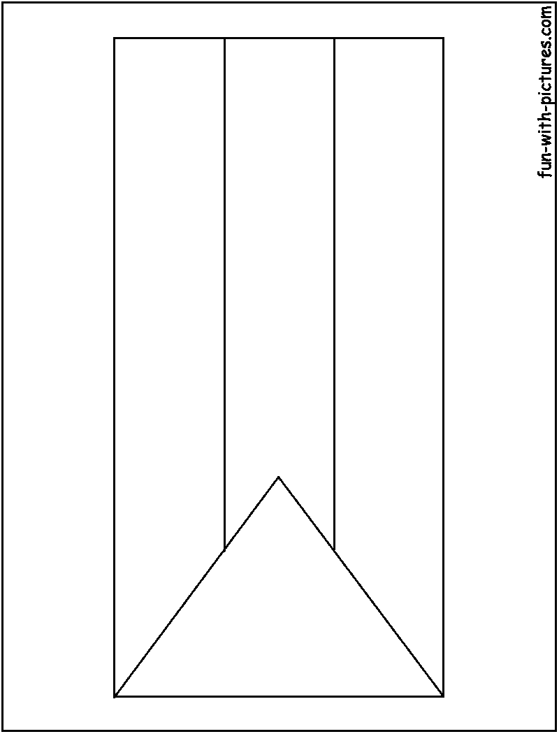 Sudan Flag  Coloring Page