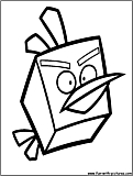 Angrybirds Icebird Coloring Page 