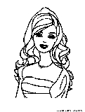 barbie coloring page