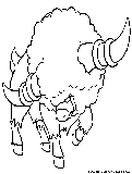 Bouffalant Coloring Page 