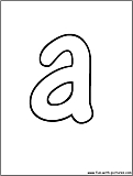 bubble letter a