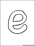 bubble letter e