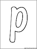 bubble letter p