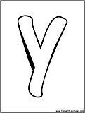 bubble letter y