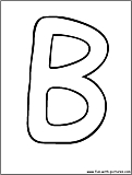 bubble letters B