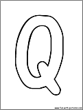bubble letters Q