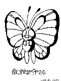 Butterfree Coloring Page 