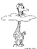 Cartoongiraffe Coloring Page 