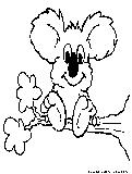 Cartoonkoala Coloring Page 