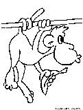 Cartoonmonkey Coloring Page 