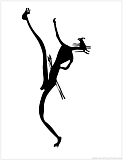 cave drawing silhouette