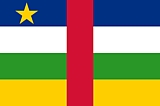 Central African Republic Flag  Coloring Page