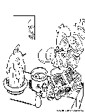 Chefsmurf Coloring Page 