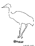 Crane Coloring Page 