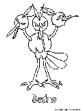 Dodrio Coloring Page 