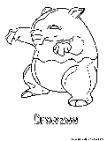 Drowzee Coloring Page 