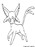 Espeon Coloring Page 