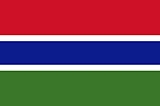 Gambia Flag  Coloring Page
