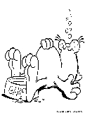 Garfield Siesta Coloring Page 