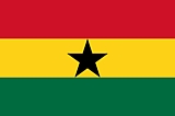 Ghana Flag  Coloring Page