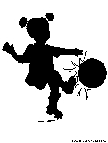 girl playing soccer silhouette