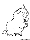 Humf Cartoon Coloring Page 