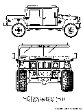 Hummer H1 Coloring Page 