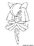 Kirlia Coloring Page 