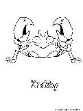 Krabby Coloring Page 
