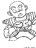 Krillin Coloring Page 