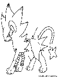 Luxray Coloring Page 