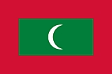 Maldives Flag  Coloring Page
