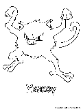 Mankey Coloring Page 