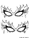 two decorative mardi gras masks