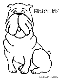 Mastiff Coloring Page 