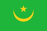 Mauritania Flag  Coloring Page