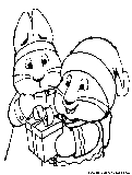 Maxandruby Christmas Coloring Page 