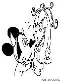 Mickeymouse Scarypumpkin Coloring Page 
